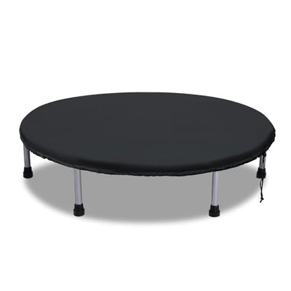 Mini Trampoline Cover 40 Inch Waterproof Fitness Protective Trampoline Round Covers for Adults Toddler Indoor Outdoor Garden Rebounder - Not Spring Covers (1 Black Cover Only)