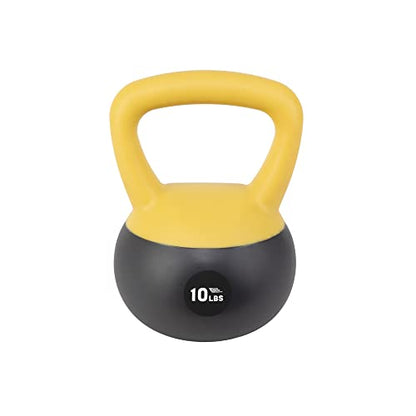 NonZero Gravity Iron Sand Soft Kettlebell with PVC Shell, Shock-Absorbing Base & Extra-Wide Grip for Versatile Workouts | Durable Strength Training Equipment - color: 10 lbs