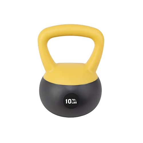 NonZero Gravity Iron Sand Soft Kettlebell with PVC Shell, Shock-Absorbing Base & Extra-Wide Grip for Versatile Workouts | Durable Strength Training Equipment - color: 10 lbs