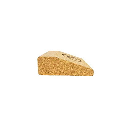 Yoga-Mad Mini Pair of Cork Wedges, Pack of 2 Pocket Size Wedge Blocks, Eco Friendly Natural Material for Beginners and Professionals in Yoga