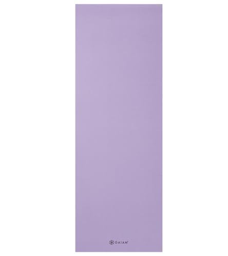 Gaiam Yoga Mat - Premium Solid Thick Non Slip Exercise & Fitness Mat for All Types of Yoga, Pilates & Floor Workouts - color: New Lilac