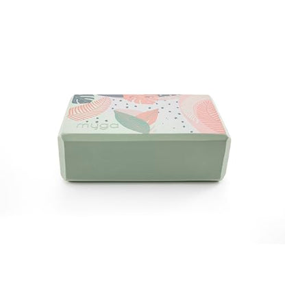 MYGA Yoga Block,Lightweight EVA Foam Yoga Brick,High Density Non-Slip Block for Yoga Poses, Pilates, Balance and Flexibility - color: Palm