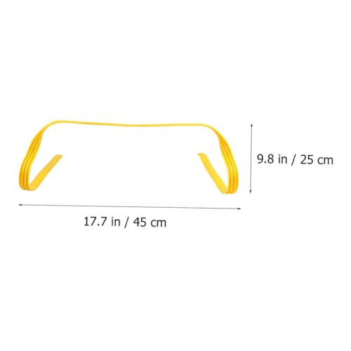 UKCOCO 4Pcs Agility Hurdles for Outdoor Training Durable Pe Speed Training Equipment for Adults Jumping Flexibility and Coordination for Soccer Fitness Workouts