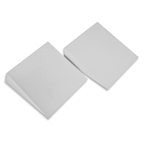 12" Foam Incline Stretch Wedge - Set of 2 - By Trademark Innovations (Dove Gray) - color: Dove Gray