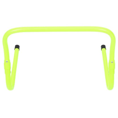 Beaupretty Football Training Hurdle Adjustable Height 2-Level PVC Plastic Agility Speed Hurdle Foldable Green for Soccer Speed and Agility Drills