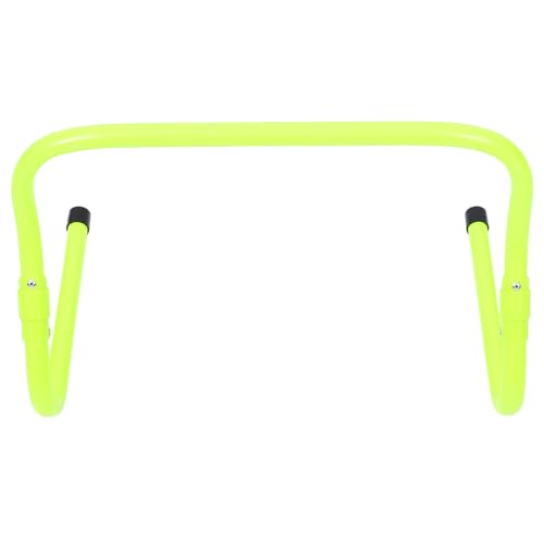 Beaupretty Football Training Hurdle Adjustable Height 2-Level PVC Plastic Agility Speed Hurdle Foldable Green for Soccer Speed and Agility Drills