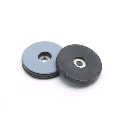 Teflon Furniture Sliders, 1-1/2 Inch Round, Grayish Blue, 24 Pcs
