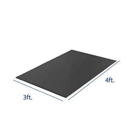 Xterra Floor Mat — Heavy Duty, Thick 6mm PVC, Nonslip, Textured Fitness Equipment Floor Protector for Treadmill or Bike - style: Bike Mat