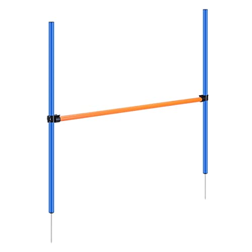 PAWISE Dog Agility Training Equipment,Pet Training Hurdles & Weave Poles Set with Adjustable Jump Bar,Outdoor Dog Obstacle Course for Backyard Exercise, Portable Dog Agility Kit for Shepherd Malinois