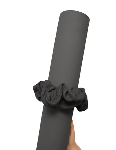 Yoga Mat Scrunchie - Holds Your Yoga Mat in Style - Durable & Elasticity Fabric - Fits All Standard Yoga Mats (mat not included) - color: Dark Gray