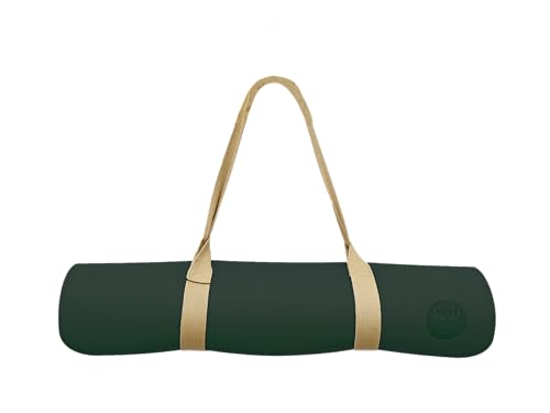 4.5mm Non Slip Yoga Mat with Strap, PU Top & Rubber Base Exercise Mat for Yoga, Pilates, Hot Yoga, Fitness, Stretching & Home Workout