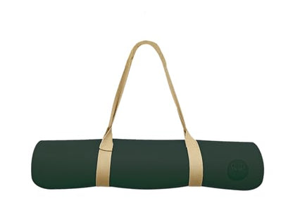 4.5mm Non Slip Yoga Mat with Strap, PU Top & Rubber Base Exercise Mat for Yoga, Pilates, Hot Yoga, Fitness, Stretching & Home Workout
