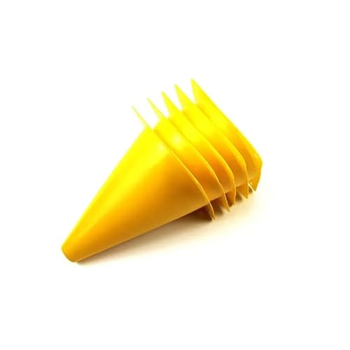 Soccer Cones for Training 10Pcs Plastic Soccer Cones Football Training Equipment 18cm Marking Cones Children Traffic Cone Agility Discs Obstacle Course Sports - color: Yellow