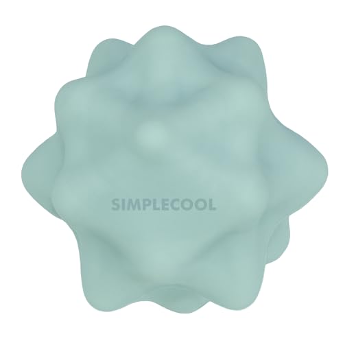 Small Spiky Massage Ball Trigger Point Massage Tool. Solid Bumpy Massager Balls for Deep Tissue Myofascial Release Hand Foot Plantar Fasciitis Pain Relief Knots Acupoint Yoga Fitness 2.2×2.1" (Green) - color: Green