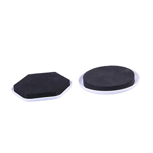 Artibetter 16pcs Heavy Furniture Moving Pads Circle Hexagon Sliders Core Sliders for Carpet Wood Laminate Floors Furniture Coasters