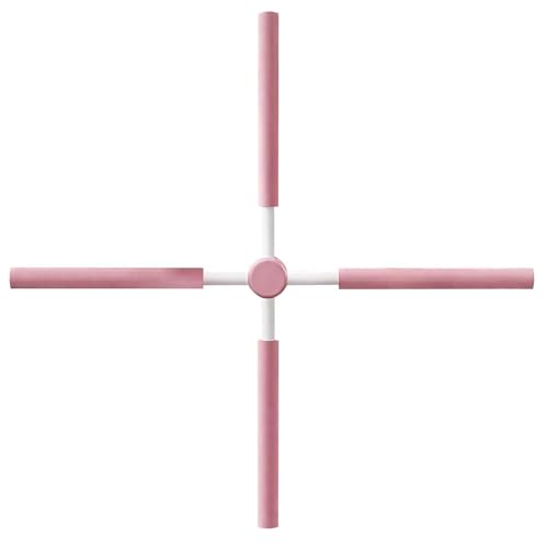 Yoga Postures Stick – Yoga Exercise Stick, Stretch Mobility Pole, Adjustable Pilates Training Bar, Portable Rehabilitation Fitness Tool | Lightweight Stretching Aid for Office Gym Travel Home - color: Pink