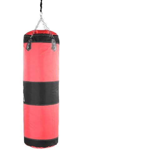Drfeify Empty Training Sandbag Durable WearResistant Sand Bag for Karate Kickboxing for Hand and Foot (1m / 3.3ft) - color: Red, size: 1m / 3.3ft