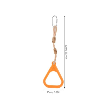 BESTonZON Gymnastics Rings with Straps, Non-Slip Adjustable Workout Rings for Indoor and Outdoor Fitness, ’s Bodyweight Exercise Play Set Attachment