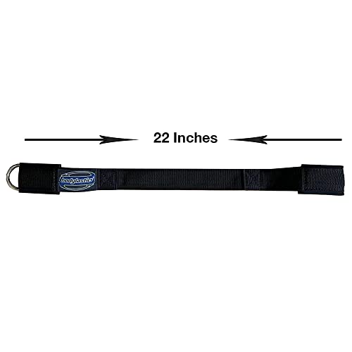 Bodylastics Resistance Band Anchor, Heavy-Duty Attachment for Exercise Resistance Bands, Easy Use Anchor Band for Resistance Tubes, With Nylon Webbing, Neoprene Padding, and O-Ring, 22 Inches