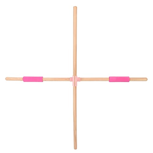 31.5in Yoga Training Stick, Beechwood Hunchback Corrector for Opening Shoulder, Lightweight Portable Pilates Stick for Home Salon Yoga Exercise, Practical Back Posture Corrector for Women Girls
