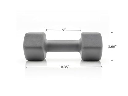 15 lb Neoprene Hex Dumbbell, Single, Non-Roll Design with Comfort Grip for Home Gym, Strength Training, HIIT Workouts for Men & Women