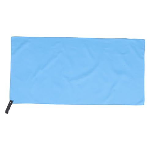 Cabilock Quick Dry Sports Towel for Travel and Camping, Superfine Fiber Microfiber Sweat Absorbent Cooling Towel Compact Blue Mesh Bag, 40x80cm for Neck and Face