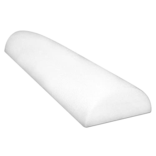 Cando 30-2340 Full-Skin PE Foam Roller for Muscle Restoration, Massage Therapy, Sport Recovery and Physical Therapy, White, 6" Width, 36" Length - size: 36-inch