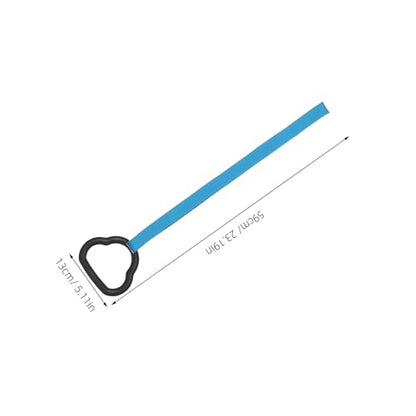 Garneck ’s Gymnastics Rings Set with Non-Slip Straps, Blue Cartoon Design, 0.5m Adjustable Pull up Rings for Home and Outdoor Fitness Training