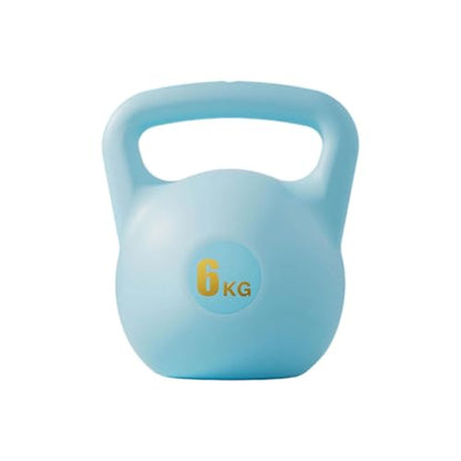 Water Filled Kettlebell, 6kg Adjustable Soft PE Kettle Bell with Ergonomic Non-Slip Handle, Portable Fillable Weight for Home Gym Strength Training Travel and Yoga Fitness - color: Light Blue