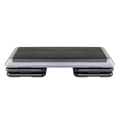 The Original STEP Exercise Step Platform, Health Club Size Stepper for Exercise at Home with 4 Stackable Risers for Height Adjustments