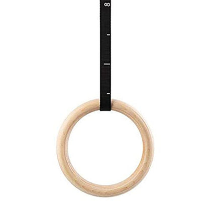 2Pcs Fitness Rings Training Ring New Wooden 32mm Exercise Fitness Gymnastic Rings Gym Exercise