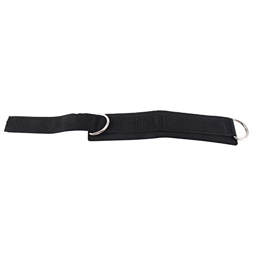 2Pcs Fitness Equipment Gym Ankle Strap Padded Double D-Ring Adjustable Ankle Weight Leg Training Brace Support Black