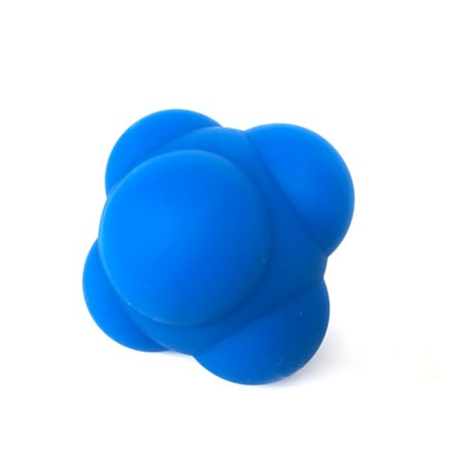 Luxshiny Hexagonal Silicone Bounce Ball Agility Training Reflex Workout Ball Men and Women Speed and Coordination Improvement