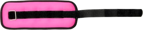 Fitvids Adjustable Ankle Weights 1 LB Each (2-lb pair) for Women Men, Pink
