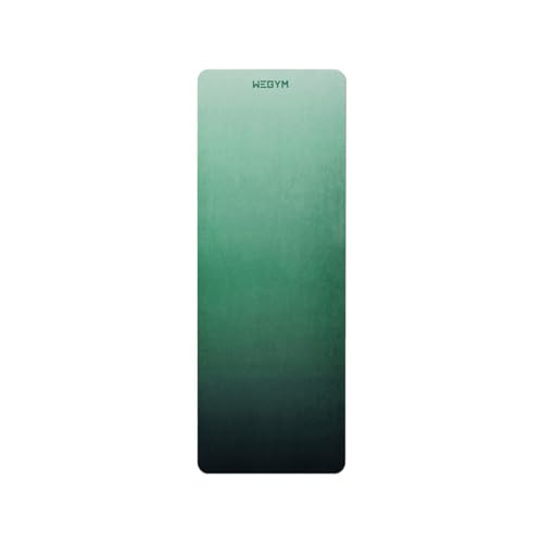 WeGym Yoga Mat, 4mm Cushioned Exercise Mat for Yoga, Pilates, Home Workouts - Anti Slip Polyurethane Suede Yoga Mat with Carrying Strap