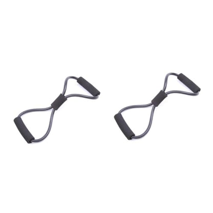 2pcs Expander Spring Exercise Spring Expander Arm Exercise Resistance Bands Rubber - color: Blackx2pcs, size: mediumx2pcs