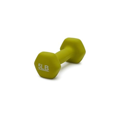 Amazon Basics Neoprene Dumbbell Hand Weights for Exercise and Muscle Toning - style: 5 Pound, Pair