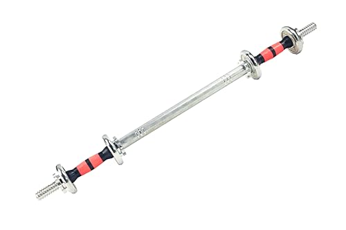 12.6/14.2/15.7inch(30/35/40cm)Pink&Black Threaded Dumbbell Durable Rubber Handles/Adjustable Dumbbell Bar Handles,Fit 1 inch Standard Weight Plate Weightlifting Accessories Sold in Pair - size: 14.9 inches