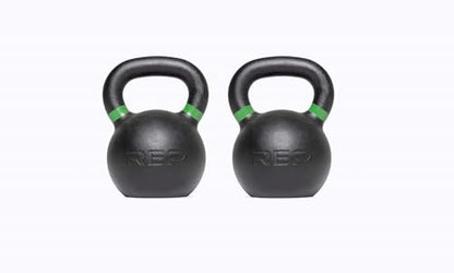REP Fitness Kettlebell Set and Singles, 4kg to 24kg, 9lb to 53lb Weight Range, Cast Iron, Strength Exercise Training, Home Gym, Power Workout Equipment, Free Weights, Dumbbell Alternative - style: (2) 8-24 kg set