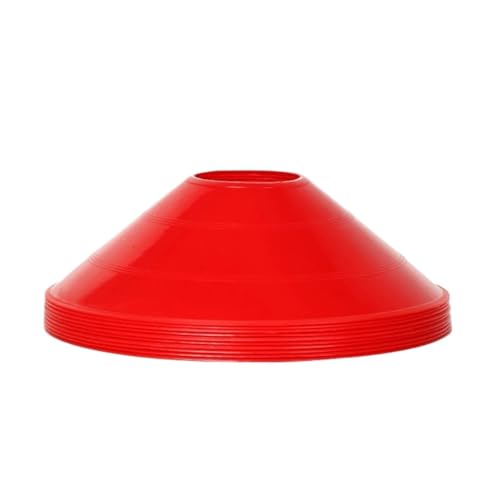 40pcs Mini Round Soccer Training Discs Soft Durable Agility Markers for Drills and Practice Small Cones - color: 12.5cm red