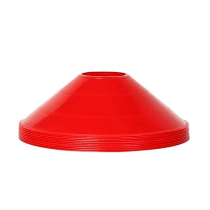 40pcs Mini Round Soccer Training Discs Soft Durable Agility Markers for Drills and Practice Small Cones - color: 12.5cm red