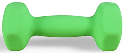 Fitvids Neoprene Dumbbell Hand Weights, Anti-Slip, Anti-roll, Hex Shape Colorful, Pair or Set with Stand - style: (3-Pound, Pair)