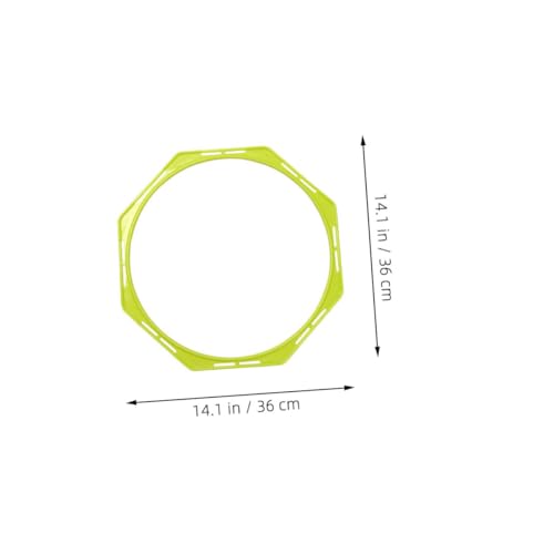 Agility Rings 4 Pack Pp Material Hexagon Training Rings for Soccer Hurdles Basketball