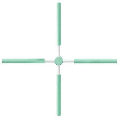 Yoga Postures Stick – Yoga Exercise Stick, Stretch Mobility Pole, Adjustable Pilates Training Bar, Portable Rehabilitation Fitness Tool | Lightweight Stretching Aid for Office Gym Travel Home - color: Green