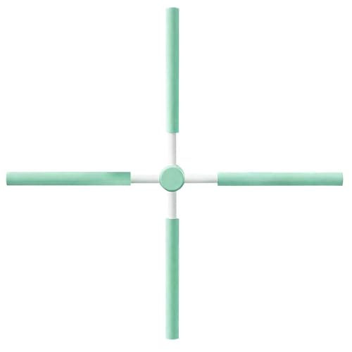 Yoga Postures Stick – Yoga Exercise Stick, Stretch Mobility Pole, Adjustable Pilates Training Bar, Portable Rehabilitation Fitness Tool | Lightweight Stretching Aid for Office Gym Travel Home - color: Green