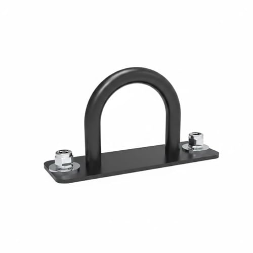 Milageto Fitness Cord Hanger Sturdy Metal Wall-Installed Rope Bracket Iron Exercise Accessories for Gym Users - style: U-shaped Battle Rope Anchor