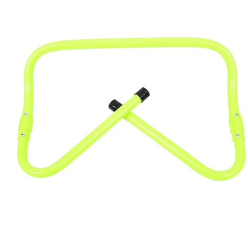 Adjustable Height Football Training Agility Hurdles, Green PVC Plastic Speed Hurdles Foldable Lightweight Sports Training Equipment for Soccer Practice