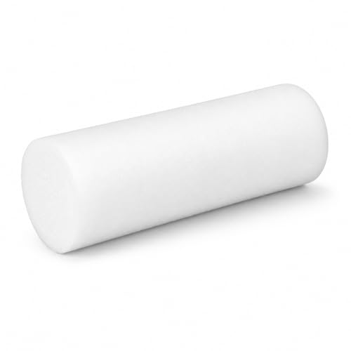 Firm White PE Foam Roller (18" Full Round) - size: 18" Full Round
