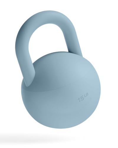 Bala Kettleball Soft Kettlebell for Women - Core & Strength Training - color: Sea, size: 15.0 Pounds