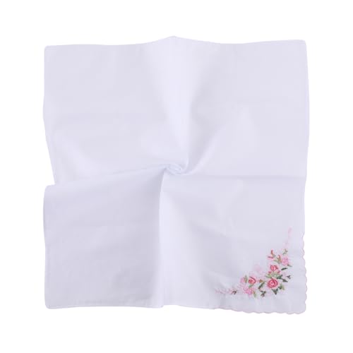 Embroidery Pocket Towel for Sports, Travel, Work, Weddings, Prom Versatile Sweat Absorbing Handkerchief Sweat Towels for Gym - color: E